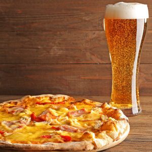 Pizza and a pint offer